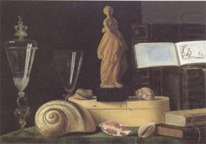 Sebastian Stoskopff Still Life with a Statuette and Shells (mk05) china oil painting image